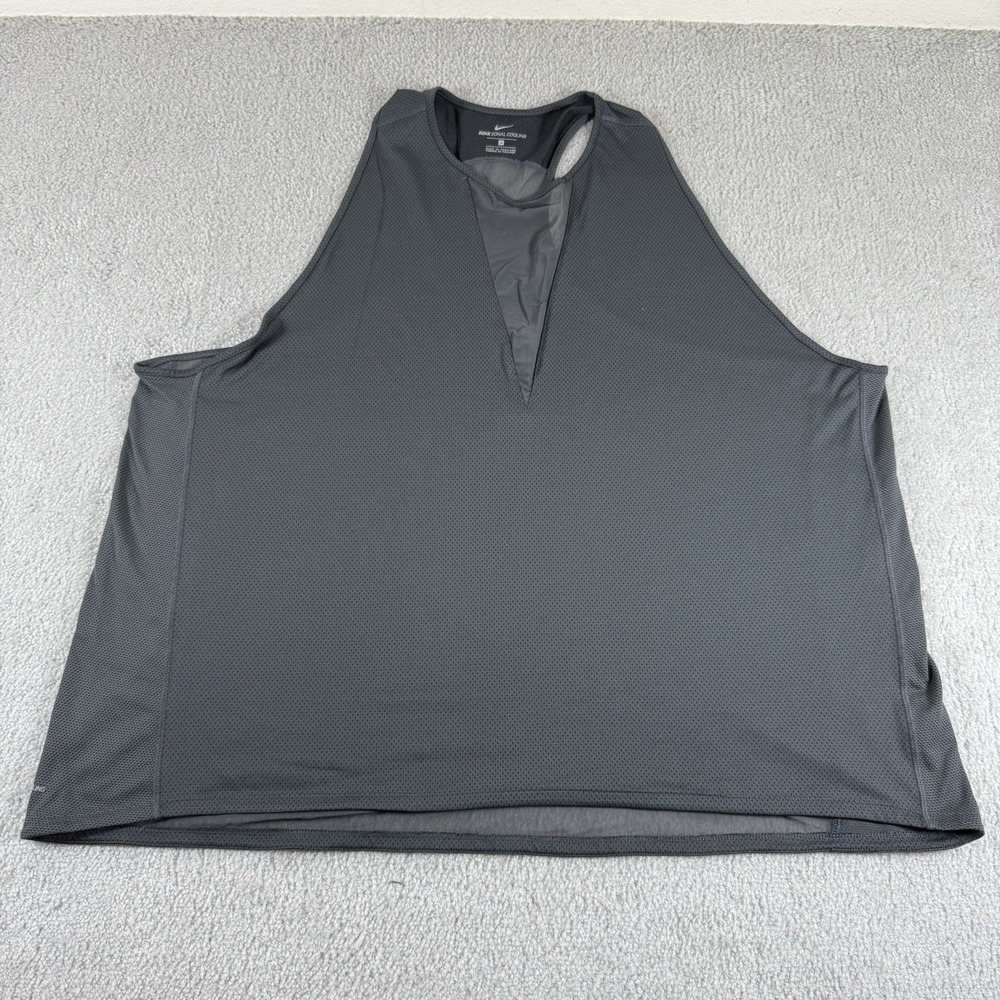 Nike Zonal‎ Cooling Tank Top Women's 3XLarge Gray Running Athletic Sleeveless